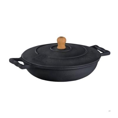 Frigideira com Alça de Ferro e Tampa 2,9L 26CM Ferro Fundido Libaneza