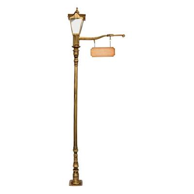 Poste Colonial Leblon Alumínio Suporte de Placa 234cm N. Sra. da Guia