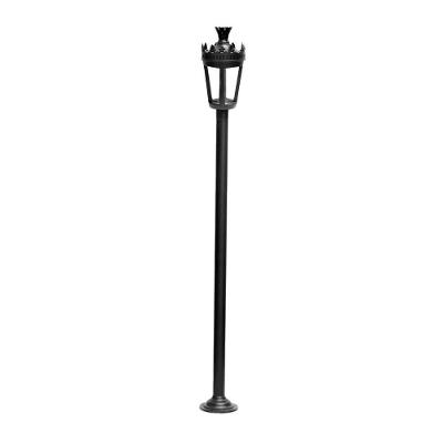 Poste Colonial de Jardim Ouro Preto LED Alumínio 372cm Luminárias N. Sra. da Guia