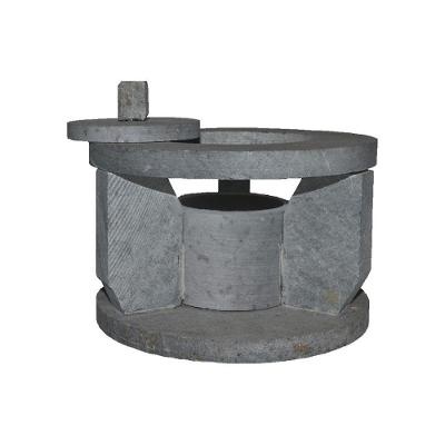 Fogareiro Réchaud AF005-INDSJ Pedra Sabão Bifeteira 14cm Industria São Jose