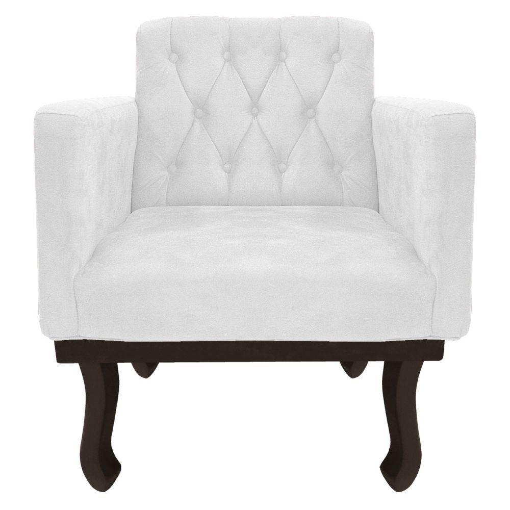 Kit Diva Recamier Diana 130Cm Lado Esquerdo E 01 Poltrona Classic Corano - Amarena Móveis Branco - 3