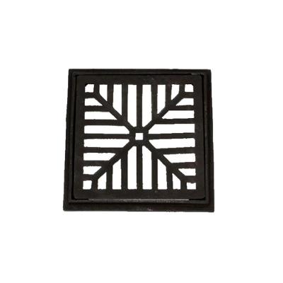 Ralo com Caixilho Ferro Fundido Captação Esgoto 35x35cm Preto