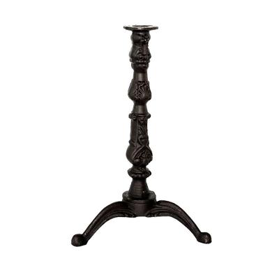 Pé de Mesa e Base Veroninha Jardim Retangular Ferro Fundido Estilo Clássico Preto Fundição São
