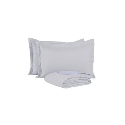Kit Cobre Leito Casal Comfort 3 Peças Microfibra Matelado Branco Valle Distribuidora