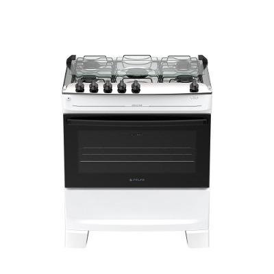 Fogão 5 Bocas Atlas Mônaco Top Automático Mesa Inox Branco Bivolt