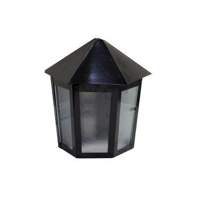 Luminária de Parede Veneza Alumínio Fundido Preto 19x12cm Ouro Minas