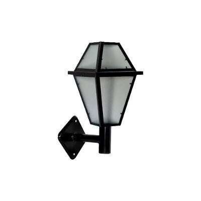 Luminária de Parede Imperial Braço Reto Alumínio Preto 38cm Ouro Minas