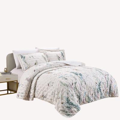 Cobre Leito Queen Delicatto Micropercal 300 Fios 100% Poliéster Estampado Gal_ver Lilly Home