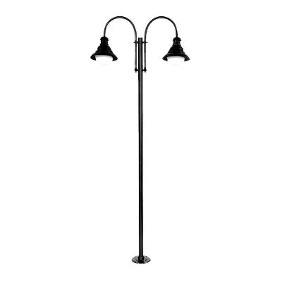 Poste Colonial de Jardim Ipanema Alumínio Fundido 265cm Preto