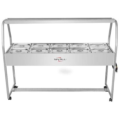 Buffet Térmico Infantil SPL512IF 10 Cubas 2.500W Inox 220V Spolu