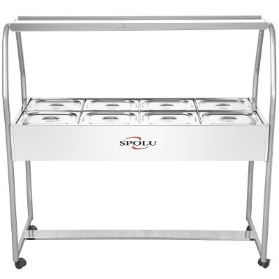 Buffet Termico Infantil SPL5O8IF 8 Cubas Inox 6L Cada 2500W 220V Spolu
