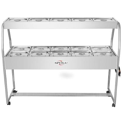 Buffet Combinado SPL512CO 10 Cubas Quente e 5 Cubas Frias 220V Inox Spolu