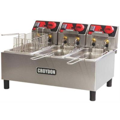 Fritadeira Elétrica FC3A 9L 3 Cestos 3x2000W Inox 220V Croydon