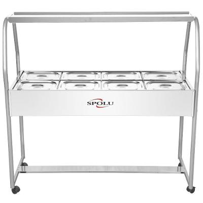 Buffet Térmico SPL508 8 Cubas Inox 2500W Termostato 220V Spolu