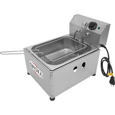 Fritadeira Elétrica com Óleo Spolu SPL570 6L 3000W Inox 220V