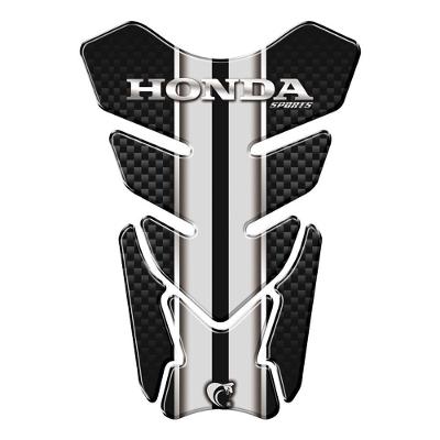 Adesivo Resinado Protetor De Tanque Moto Qualquer Moto Honda Prata Prata E Preto