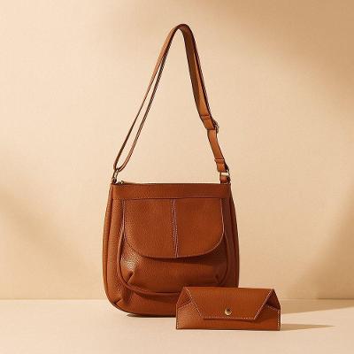 Kit Bolsa E Porta óculos Topgrife Couro Cor Caramelo Tamanho único