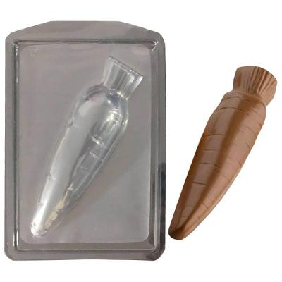 Forma De Silicone Para Chocolate - Cenoura - 10 Unidades