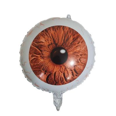 Balão Metalizado Halloween - Olho Laranja - 18 Polegadas