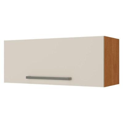 Armário Aéreo Sob Geladeira Favorita 1 Porta MDP 15mm 80cm Cinamomo Areia Fosco Zanzini Móveis