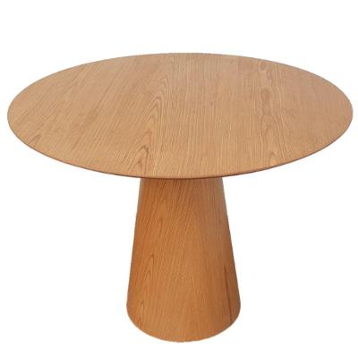 Mesa De Jantar Cone 120 Cm Base Madeira Freijó Tampo Freijó