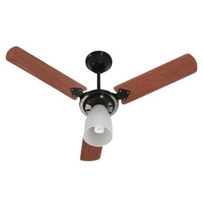 Ventilador de Teto Tron 3 Pás Preto e Mogno Marbella New 3P 110V