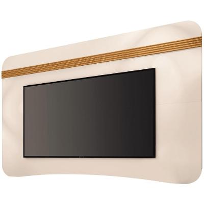 Painel para Tv Ermione B01 80 Pol 200cm Mdf Mdp Off White Cinamomo Lyam Decor