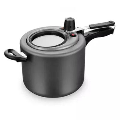 Panela de Pressão Visor de Vidro 4,5L Grafite Alumínio MTA Alumínios