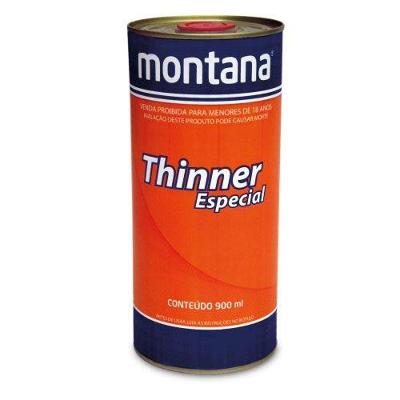 Thinner Especial para Diluição Diluição 900ML para Pintura Imobiliária Montana