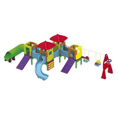 Playground Infantil Grand Play a Partir de 3 Anos em Plástico Rotomoldado com Escorregadores e Túnel