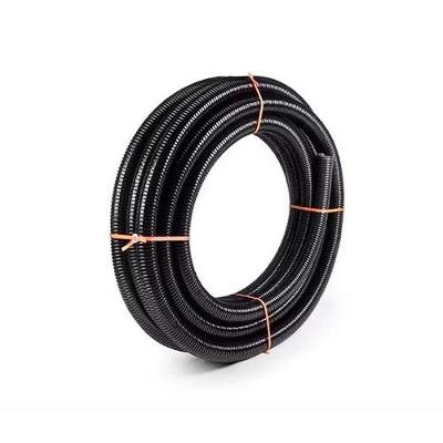 Tubo Espiral PVC Conduíte 1-2" 50M para Passagem de Fios e Cabos Elétricos Preto Mangueplast