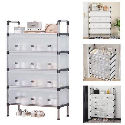 Sapateira Organizadora Vertical 5 Andares 5 Prateleiras Estrutura em Inox para Quarto Yeet