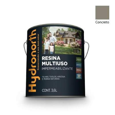 Resina Solvente Color Multuso Concreto 3,6L com Proteção Duradoura Cinza Hydronorth