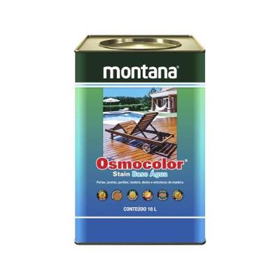 Stain Osmocolor Base Água Castanho UV Deck com Acabamento Duradouro Marrom Montana Universo do Lar