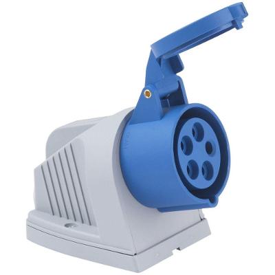 Tomada de Sobrepor 3P+N+T 16 a 220-250 V 09H IP44 para Uso Industrial e Comercial Tramontina