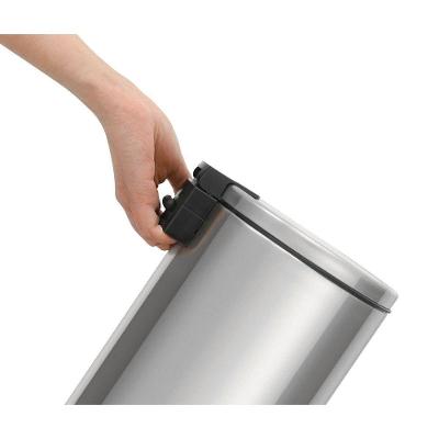 Lixeira com Pedal Loop 5 l Aço Inox com Balde Interno Removível Inox Tramontina