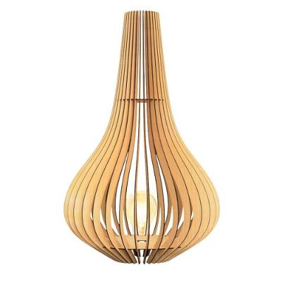 Luminária de Chão Pelicano em MDF para Ambientes Internos e Externos Bivolt 110V-220V Marrom Lenobre