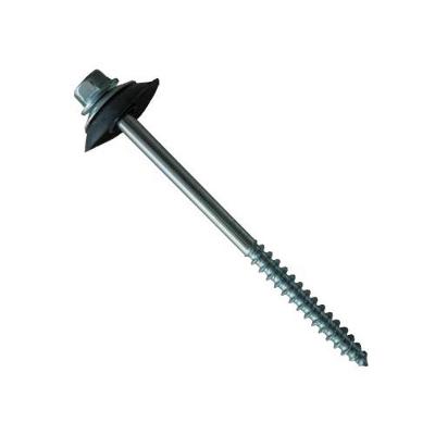 Parafuso Telheiro 5-16X110MM com Vedação Ideal para Fixação de Telhas Resistente e Durável Prata