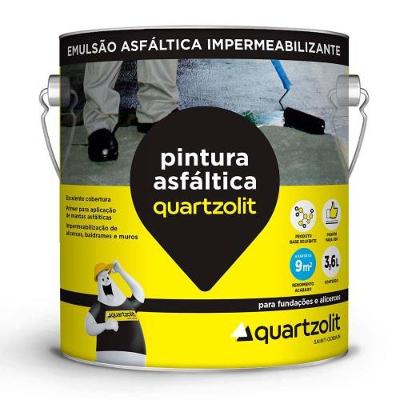 Pintura Asfáltica Galão 3 e 6 l para Impermeabilização de Áreas Externas Alta Durabilidade