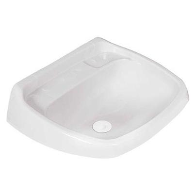 Lavatório Plástico Grande 20 X 50 X 41MM para Uso em Banheiro Branco Metasul