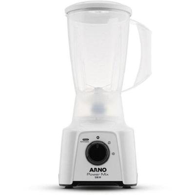 Liquidificador Power Mix 550W Branco com 4 Lâminas em Aço Inox para Preparo de Sucos e Molhos 220V