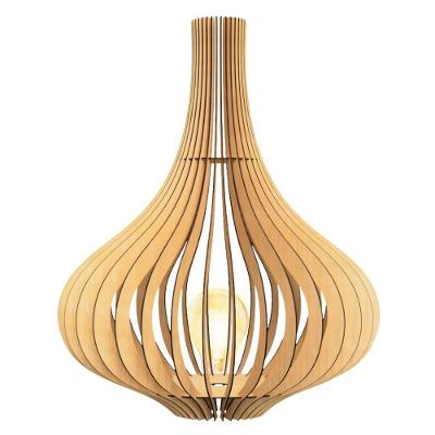 Luminária de Chão Aladdin Bivolt 110V-220V 100W em Mdf Bege Lenobre