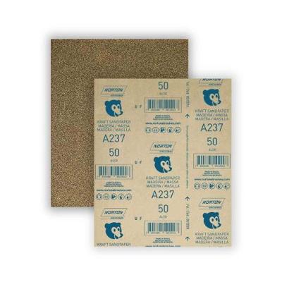 Lixa para Madeira 50 com Rolo 45M X 12CM Pacote com 50 Peças para Acabamento Norton