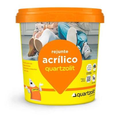 Rejunte Acrílico Branco 1kg para Cerâmicas e Porcelanatos Resistente a Manchas Quartzolit