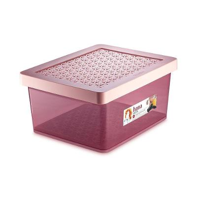 Organizador Plástico Multiuso Hana Tampa Ventilável
