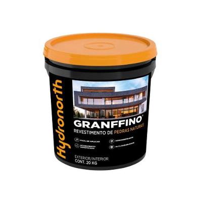 Pedras Naturais para Paisagismo Granffino Balde 20KG Resistente Cinza Claro Hydronorth