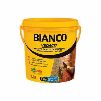 Resina Sintética para Argamassas Bianco Galão 3,6KG para Chapisco e Revestimento Vedacit