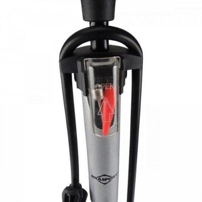 Bomba de Ar Manual Vertical PREMIUM BRASFORT com Manômetro Integrado Até 100 PSI Preto Unipower