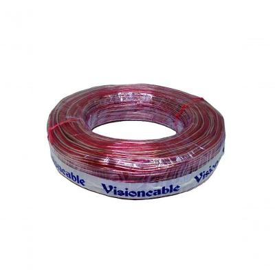 Cabo para Som Profissional Vision 9MM 25M para Áudio e Instrumentos Vermelho Visioncable