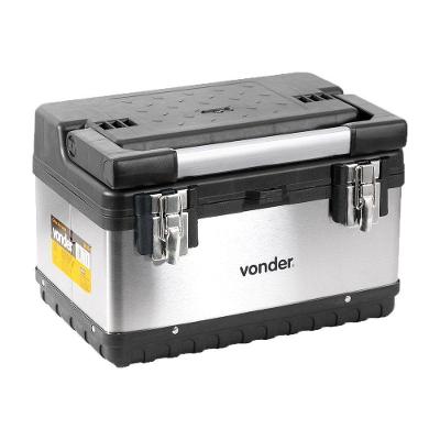 Caixa Baú para Ferramentas CBI020 20KG com Bandeja Interna e Alça Ergonômica Inox Vonder